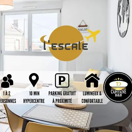 Apartment L'escale - Lumiere Et Confort - Prox. Hypercentre Troyes